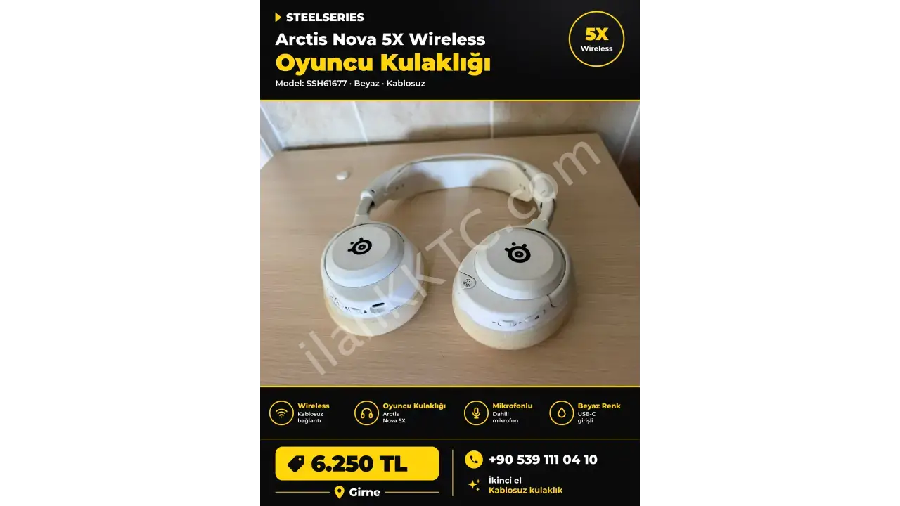 STELLSERİES ARCTİS NOVA 5X SSH61677 WİRELESS OYUNCU KULAKLIĞI