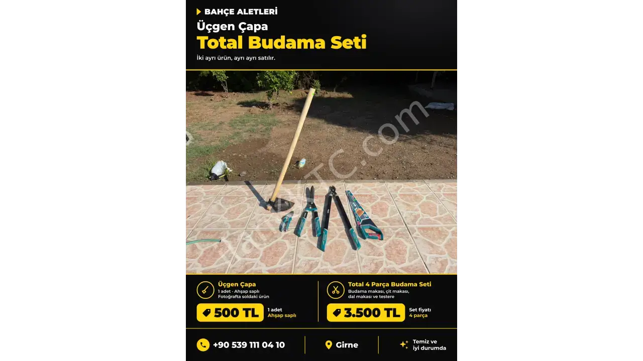 TOTAL MARKA 4 PARÇA BUDAMA SETİ