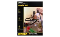 MASA ÜSTÜ FANUS NARGİLE SETİ
