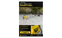 Benzinli Tırpan 52cc 2.35hp Bıçak+Misina+misina