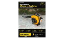 BENZİNLİ YAPRAK ÜFLEME VE TOPLAMA MAKİNESİ