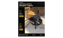 SİYAH RENK BAHÇE ŞÖMİNESİ VE MANGAL/IZGARA