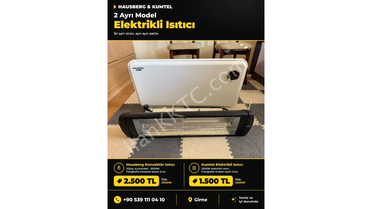 HAUSBERG DİJİTAL KONVEKTÖR ISITICI - KUMTEL ELEKTRİKLİ ISITICI